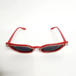 Contemporary Style Sunglasses | Cat-Eye | Rhinestone